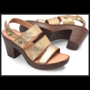Born Warner Gold Sandals